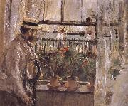 Berthe Morisot The man at the Huaiter Island oil on canvas